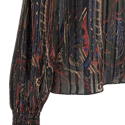 Saint Laurent Smock Stitch Blouse