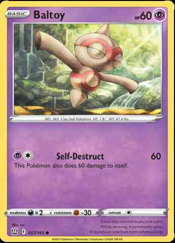 Baltoy - 057/163 - Common [swsh5-057] [Non-Holo]