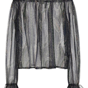 Saint Laurent Lurex Blouse
