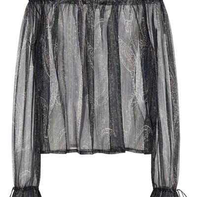 Saint Laurent Lurex Blouse