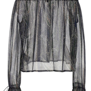 Saint Laurent Lurex Blouse