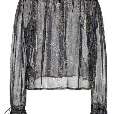 Saint Laurent Lurex Blouse