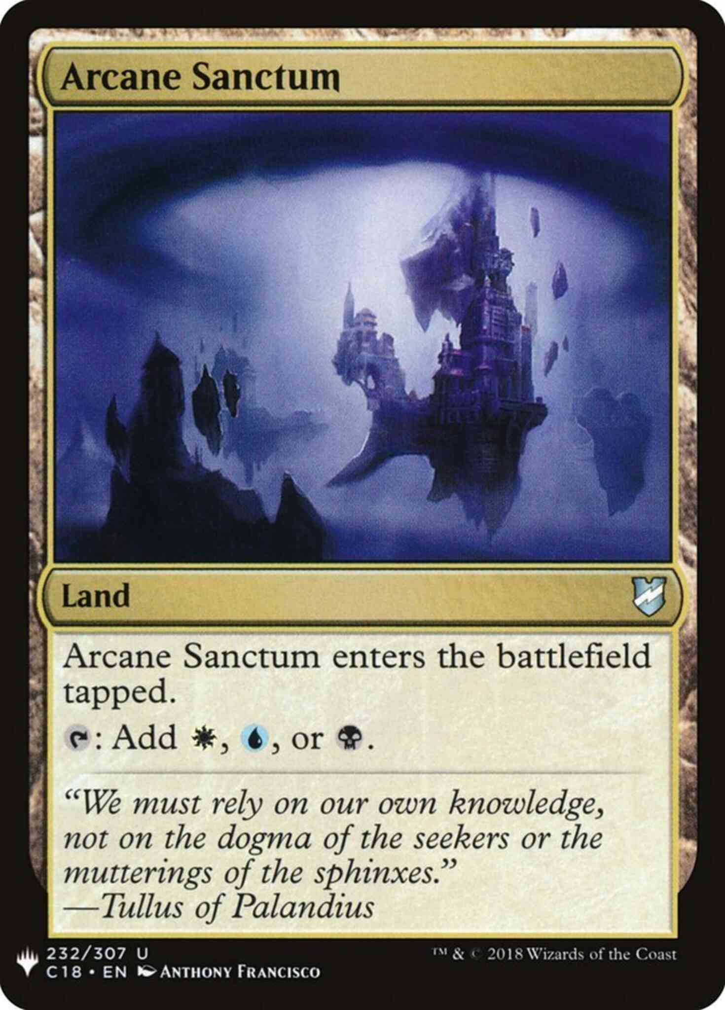 Arcane Sanctum [C18-232] [The List] [Non-Foil]