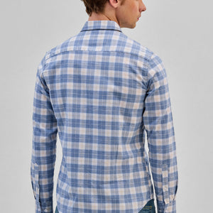 Blue Checks Slim Fit Shirt