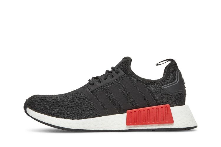 adidas NMD R1 Refined Core Black Cloud White Red (GS)