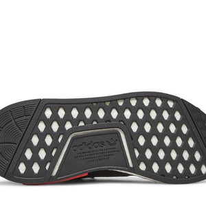 adidas NMD R1 Refined Core Black Cloud White Red (GS)