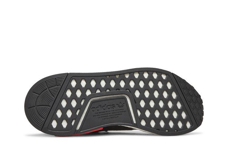 adidas NMD R1 Refined Core Black Cloud White Red (GS)