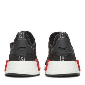 adidas NMD R1 Refined Core Black Cloud White Red (GS)