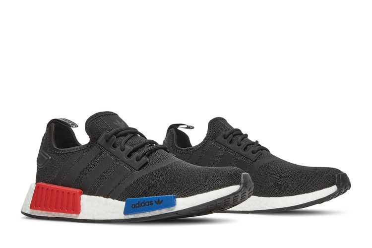 adidas NMD R1 Refined Core Black Cloud White Red (GS)