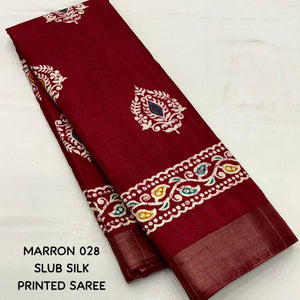 Soft Silk Batik Print Saree