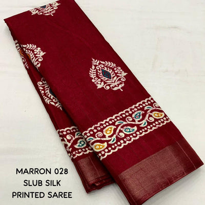 Soft Silk Batik Print Saree