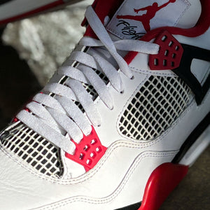 Nike Air Jordan 4 Retro White/Red Black-Tech Grey