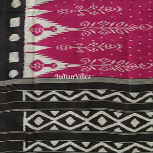 Purple Black Odisha Ikat Contemporary Silk Saree