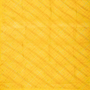 Mustard Woven Tussar Silk Saree With Printed Stripes