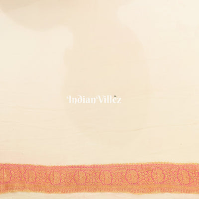 Flower Design Banarasi Khaddi Georgette Saree