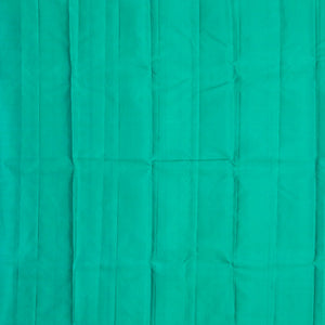 Peach Handloom Kanchipuram Silk Saree With Floral Motifs