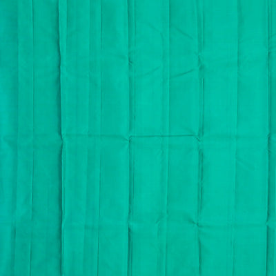 Peach Handloom Kanchipuram Silk Saree With Floral Motifs