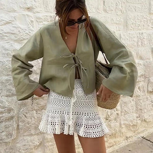 Moso Statement Vest Knot Summer Tops