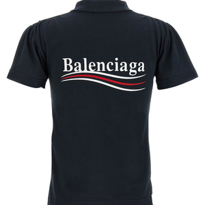 Balenciaga Logo Embroidery Polo Shirt