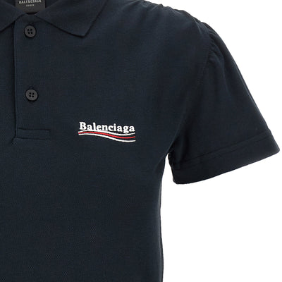 Balenciaga Logo Embroidery Polo Shirt