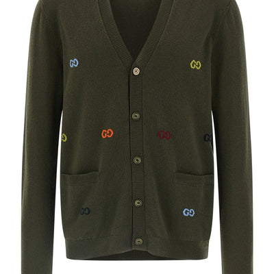 Gucci Gg Intarsia Cardigan