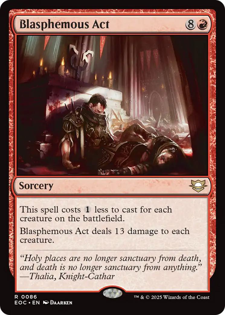 Blasphemous Act [86] [Edge of Eternities: Commander] [Non-Foil]