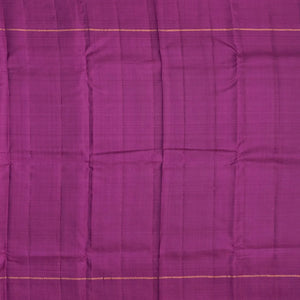 Lilac Handloom Kanchipuram Silk Saree With Floral Vine Motifs