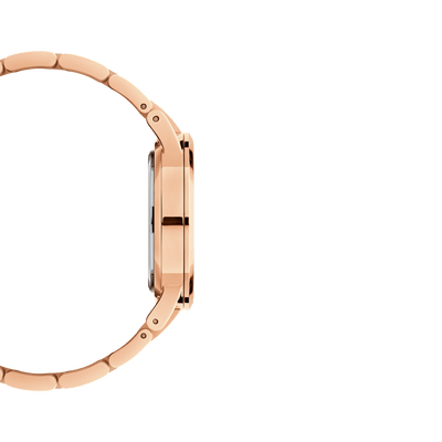 Iconic Link Amber Brown & Rose Gold 32mm