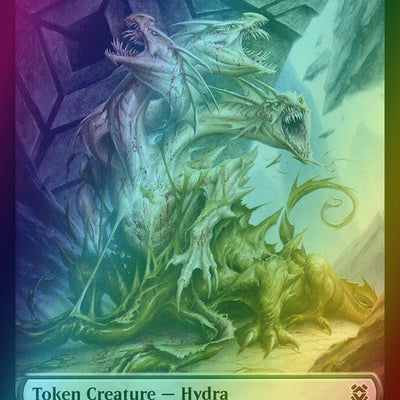 Angel Warrior Token (01) // Hydra Token (09) [Zendikar Rising Tokens] [Foil]
