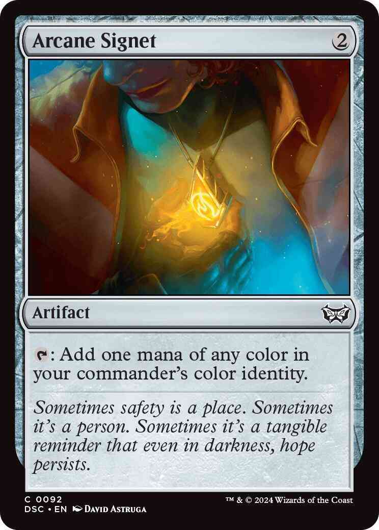 Arcane Signet [92] [Duskmourn: House of Horror: Commander] [Non-Foil]
