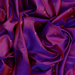 Purple Handloom Uppada Silk Saree With Droplet Buttas