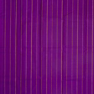 Purple Handloom Kanchipuram Silk Saree With Annam & Kili Buttas