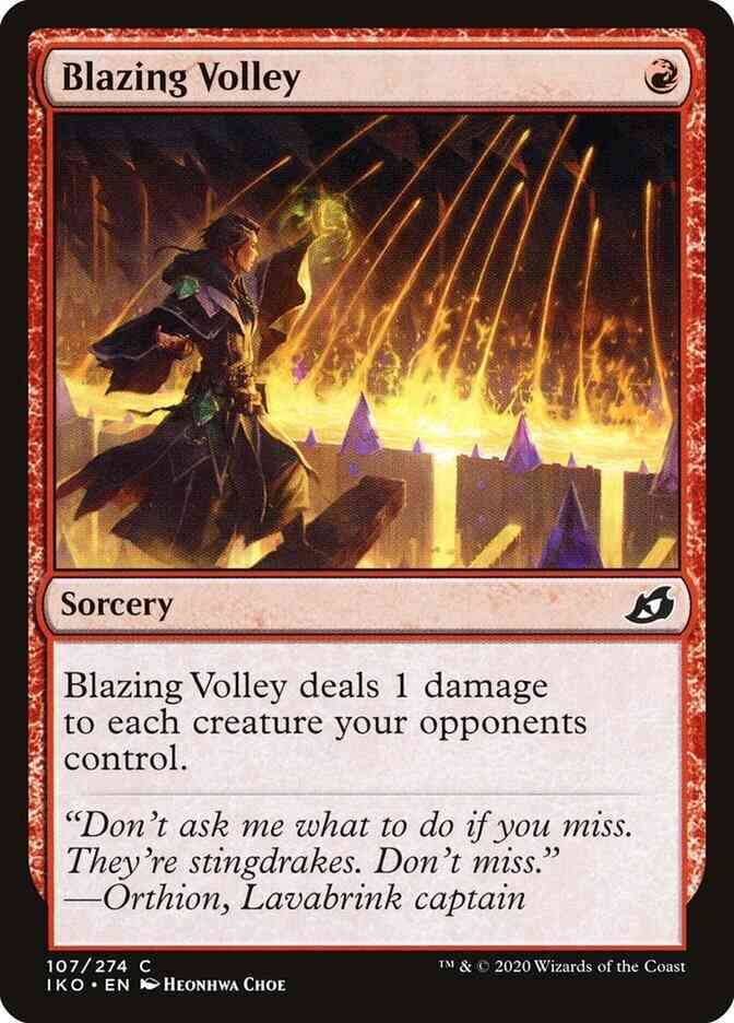 Blazing Volley [107] [Ikoria: Lair of Behemoths] [Non-Foil]