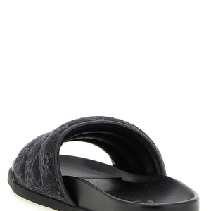 Gucci Gg Denim Slides