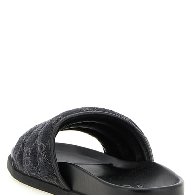 Gucci Gg Denim Slides