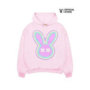 NEON RABBIT HOODIE PINK