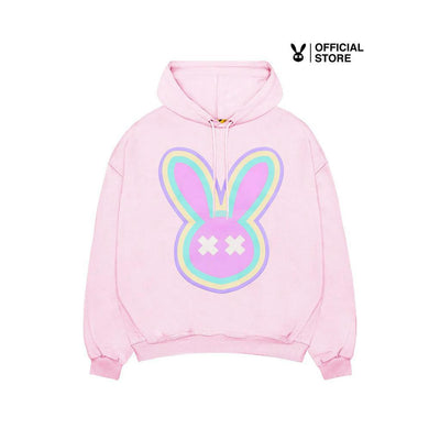 NEON RABBIT HOODIE PINK
