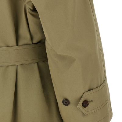 Balenciaga Draped Neck Trench Coat