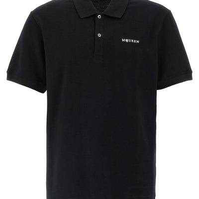 Alexander McQueen Logo Embroidery Polo Shirt