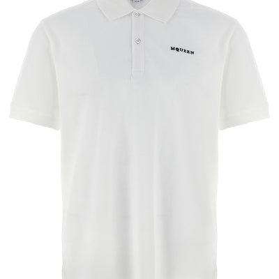 Alexander McQueen Logo Embroidery Polo Shirt