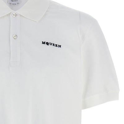 Alexander McQueen Logo Embroidery Polo Shirt
