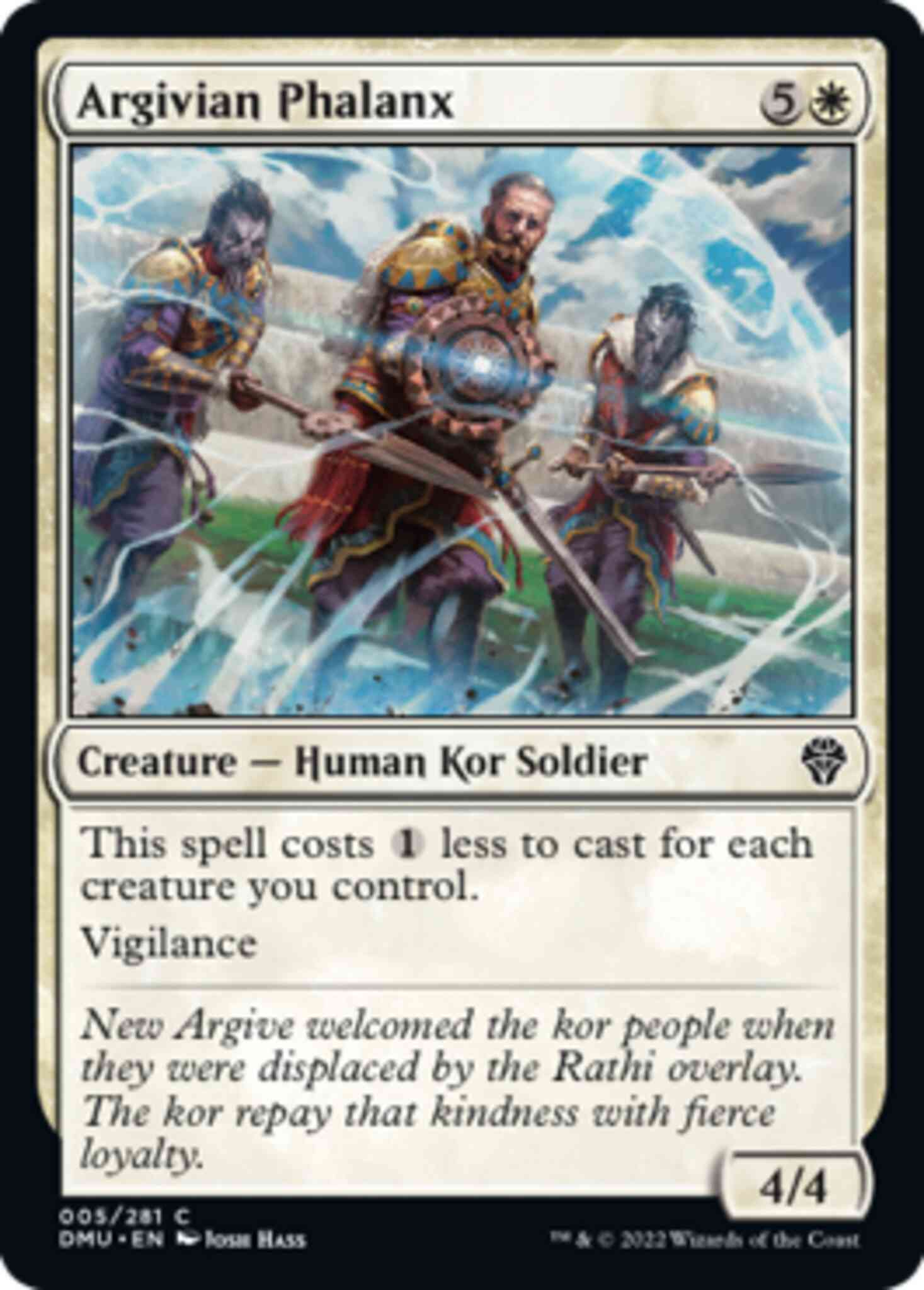 Argivian Phalanx [5] [Dominaria United] [Non-Foil]