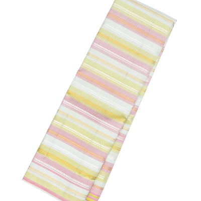 Multi Color Handloom Kanchipuram Silk Saree With Stripes