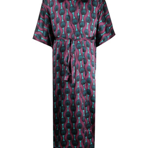 Ozwald Boateng Printed silk kimono dress