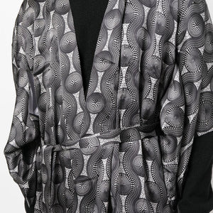Ozwald Boateng Printed silk long kimono