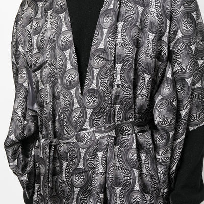 Ozwald Boateng Printed silk long kimono