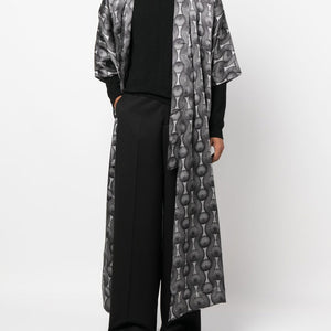 Ozwald Boateng Printed silk long kimono