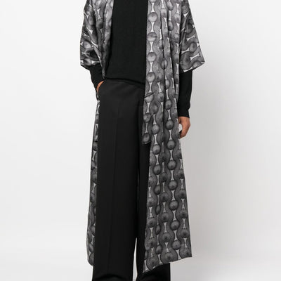 Ozwald Boateng Printed silk long kimono
