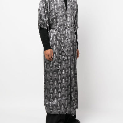 Ozwald Boateng Printed silk long kimono
