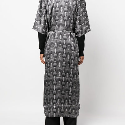 Ozwald Boateng Printed silk long kimono